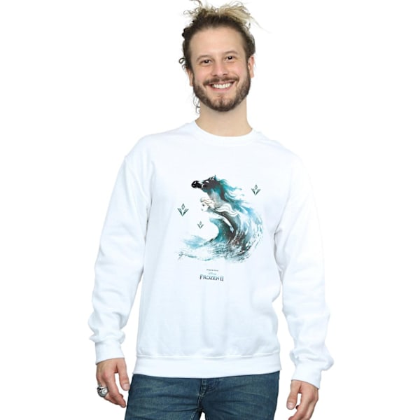 Disney Herr Frozen 2 Elsa Med Nokk Vattens Ande Sweatshirt White S