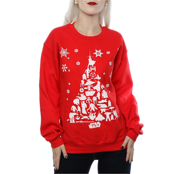 Star Wars Dam/Damer Julgran Sweatshirt M Röd Red M