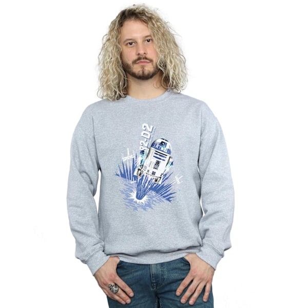 Star Wars Herr R2-D2 Blast Off Sweatshirt 3XL Sports Grey Sports Grey 3XL