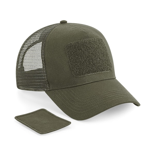 Beechfield Unisex Vuxen Patch Snapback Cap One Size Militär Grön Military Green One Size