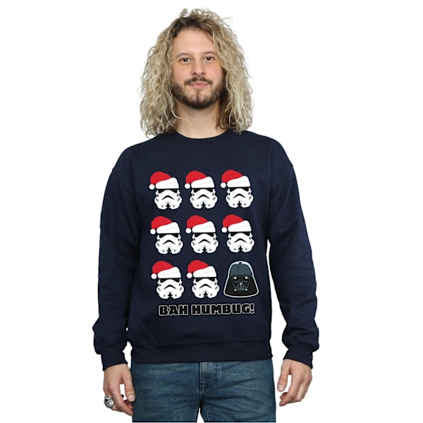 Star Wars Jul Humbug Sweatshirt L Marinblå Navy Blue L