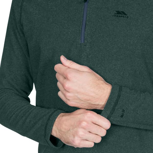 Trespass Herr Keynote Anti Pilling 1/4 Zip Fleecetröja S Pine Pine S