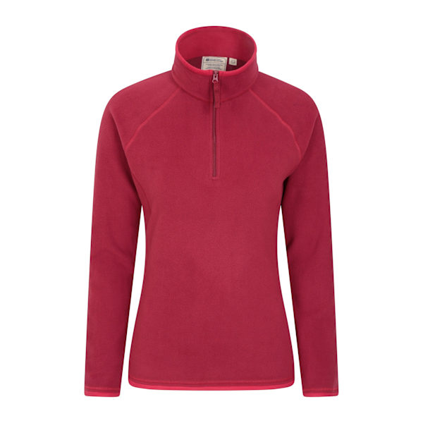 Mountain Warehouse Dam/Damer Montana Halv Zip Fleece Top 12 Dark Red 12 UK