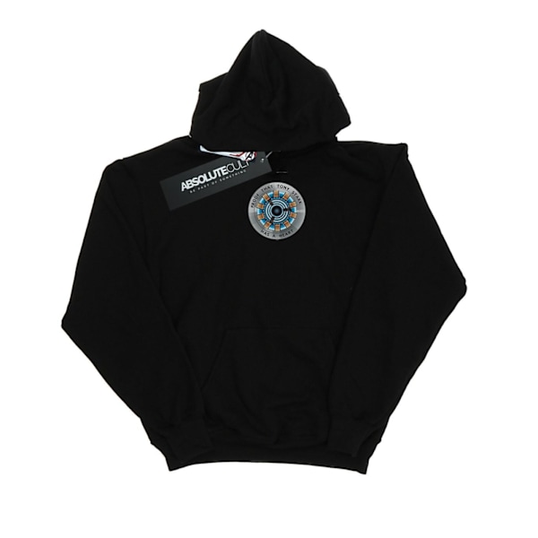 Marvel Boys Avengers Endgame Tony Stark Hjärta Hoodie 5-6 År Black 5-6 Years