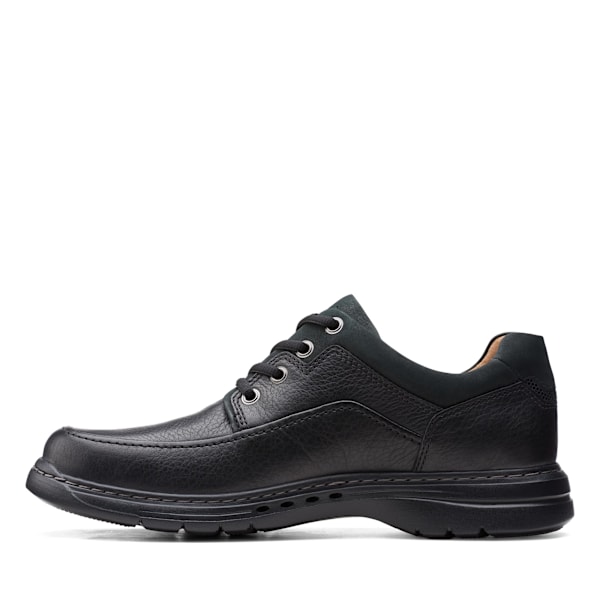 Clarks Un Brawley Lace Läderskor för Herr 7 UK Wide Svart Black 7 UK Wide