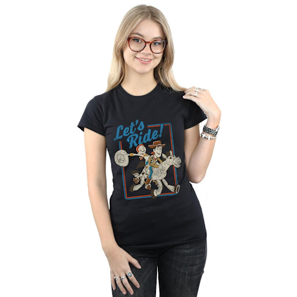 Disney Dam/Kvinnor Toy Story 4 Let´s Ride Bomull T-shirt M Svart Black M
