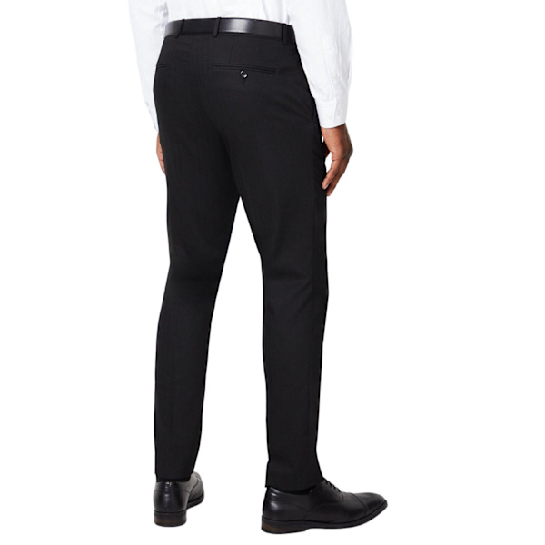 Burton Herrmönstrade Kostymbyxor 34S Svart Black 34S
