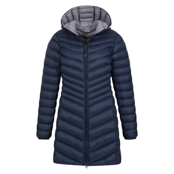 Mountain Warehouse Dam/Damer Florence Lång Vadderad Jacka 8 Navy 8 UK