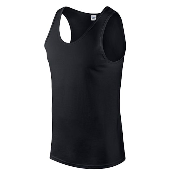 Gildan Mens Softstyle Plain Tank Top L Svart Black L