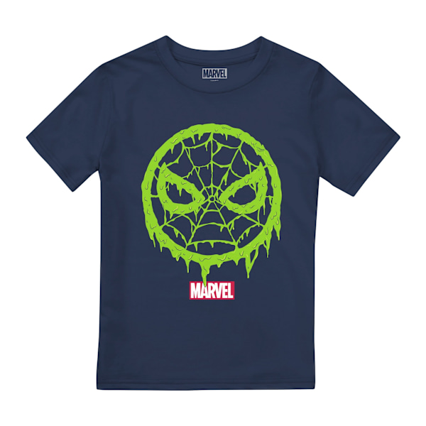 Spider-Man Barn/Kids Lo-goo T-Shirt 7-8 År Marinblå Navy 7-8 Years