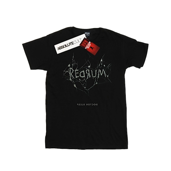 Doctor Sleep Dam/Damer Röd Rum Sprucken Bomull Pojkvän T-shirt Black 3XL