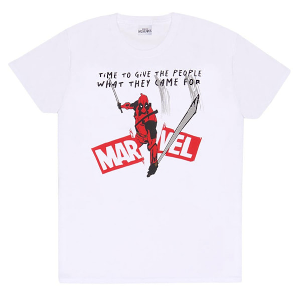 Deadpool & Wolverine Unisex Vuxen Vad De Kom För T-Shirt L White L