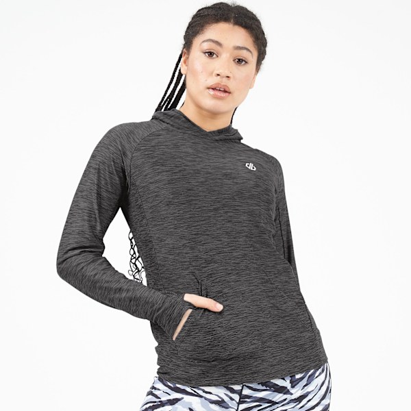 Dare 2B Dam/Dam Sprint City Lättvikts Hoodie 18 UK Ebon Ebony Grey 18 UK