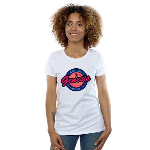 Genesis Womens/Ladies Neon Logo Bomull T-Shirt M Vit White M