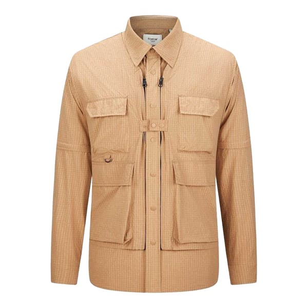 Firetrap Herr 3-i-1 Ripstop Konvertibel Skjorta XL Khaki Khaki XL