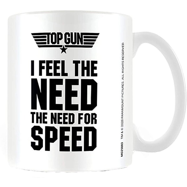 Top Gun The Need For Speed Mug One Size Svart/Vit Black/White One Size