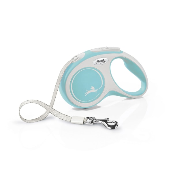 Flexi New Comfort Tape Infällbar hundledning 5m Ljusblå Light Blue 5m