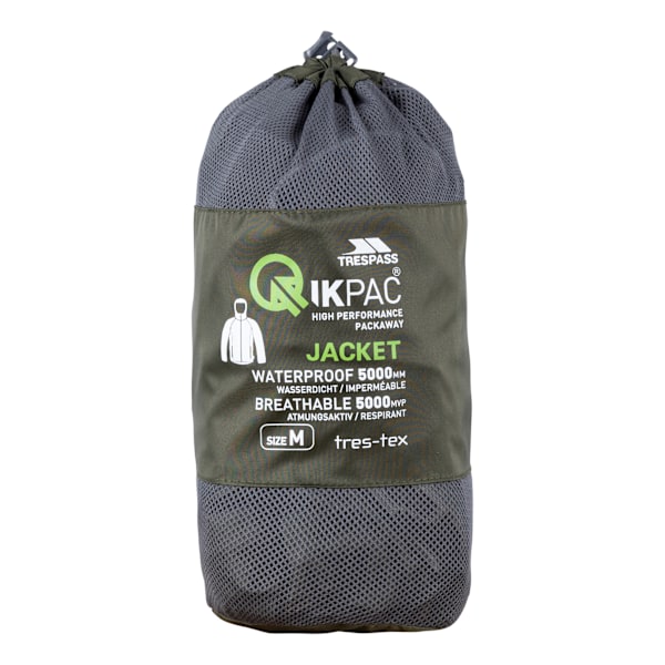 Trespass Qikpac X Unisex Packbar Jacka L Moss Moss L