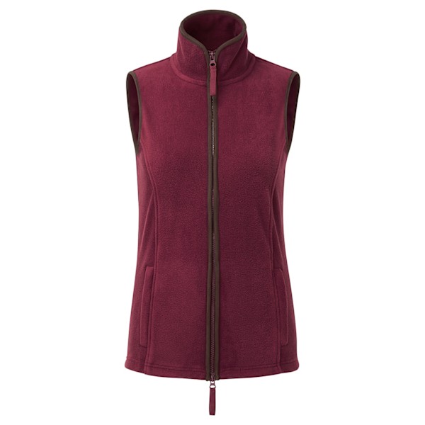 Premier Dam/Dam Artisan Fleece Gilet XS Bourgogne/Brun Burgundy/Brown XS