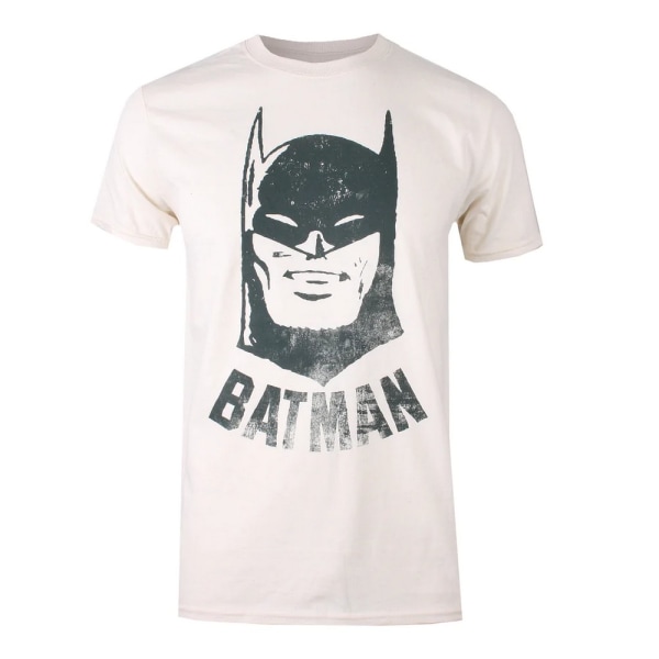 Batman Mens Vintage T-Shirt M Natur/Svart Natural/Black M