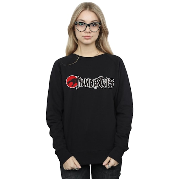 Thundercats Dam/Kvinnor Klassisk Logotyp Sweatshirt L Svart Black L