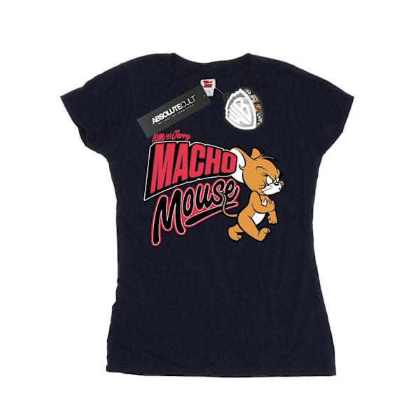 Tom And Jerry Dam/Dam Macho Mouse Bomull T-shirt M Marinblå B Navy Blue M