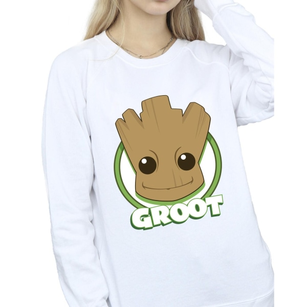 Guardians Of The Galaxy Dam/Ladies Groot Badge Sweatshirt M Navy Blue M