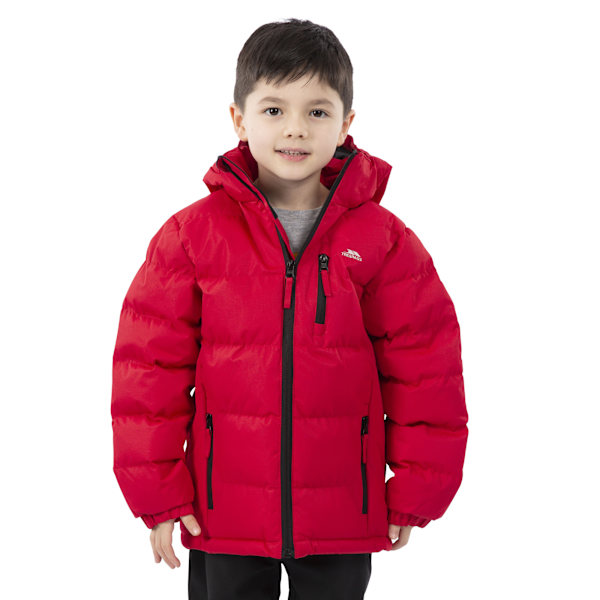 Trespass Boys Tuff Hooded Jacket 13 Röd Red 13