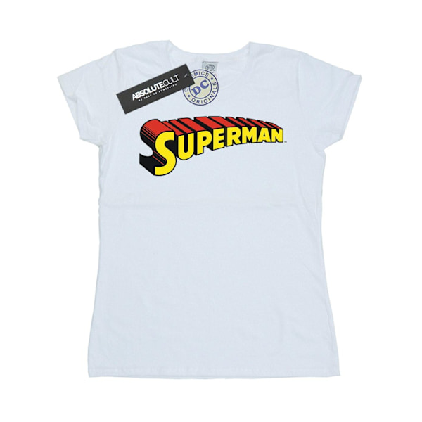 DC Comics Dam/Kvinnor Superman Telescopic Loco Bomull T-shirt White S