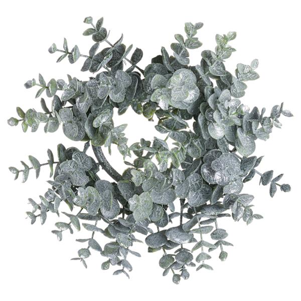 Hill Interiors Eucalyptus Julgransslyng med Ljus 28cm x 8cm x Green 28cm x 8cm x 28cm