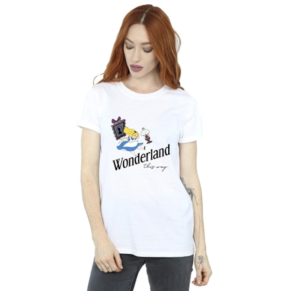 Disney Dam/Damer Alice I Spegellandet This Way Bomull Boyfri White M