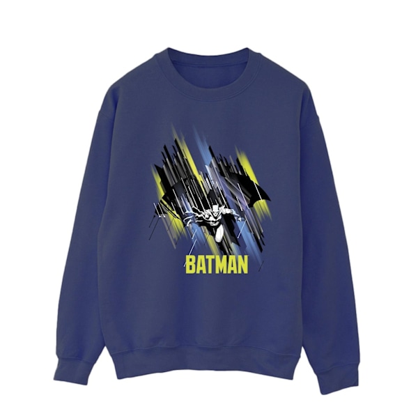 DC Comics Herr Batman Flying Batman Sweatshirt M Marinblå Navy Blue M