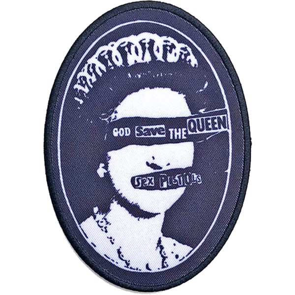 Sex Pistols God Save The Queen Iron On Patch One Size Blå/Vit Blue/White One Size