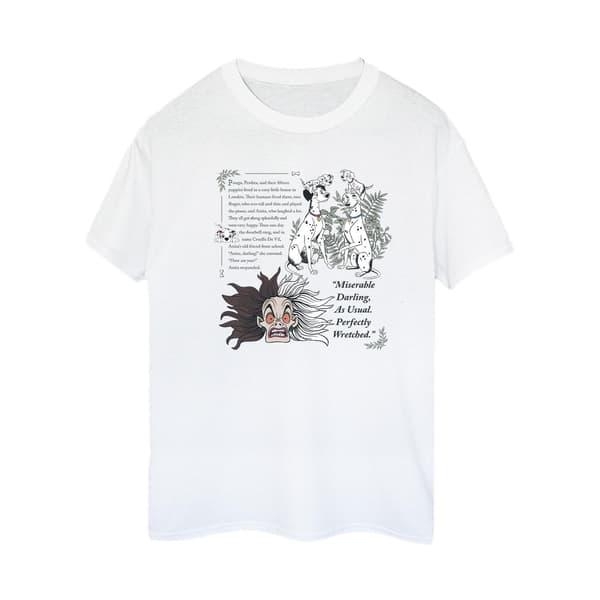 Disney Dam 101 Dalmatiner Miserable Darling Bomulls Bo White M