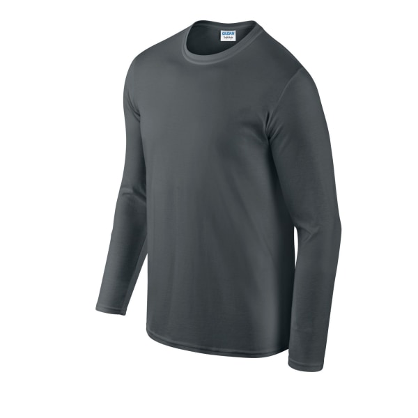 Gildan Unisex Adult Softstyle Plain Long-Sleeved T-Shirt XL Cha Charcoal XL