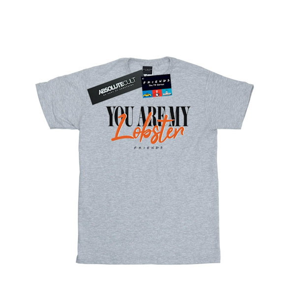 Friends Girls Lobster Soul Mates Bomull T-shirt 7-8 År Sport Sports Grey 7-8 Years