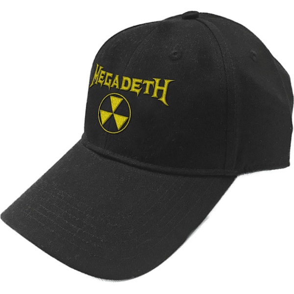 Megadeth Unisex Vuxen Hazard Symbol Logo Baseball Cap En Storlek Black One Size