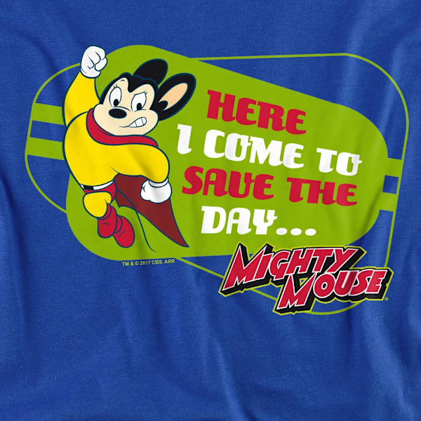 Mighty Mouse Unisex Vuxen Här Kommer Jag Sweatshirt S Kungsblå Royal Blue S