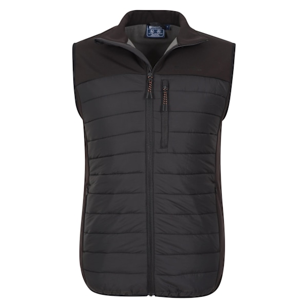 Mountain Warehouse Mens Turbine II Hybrid Padded Gilet XL Svart Black XL