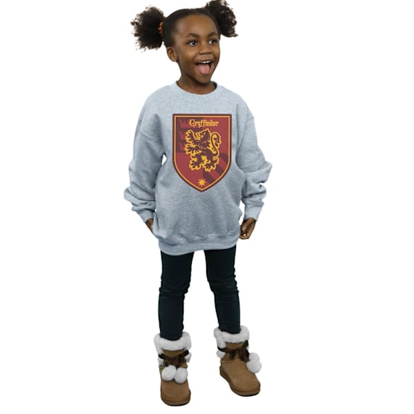 Harry Potter T-shirt för flickor med Gryffindors emblem, 9-11 år Sports Grey 9-11 Years