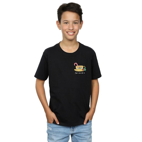 Friends Boys Jul Kaffe Mugg Bröst Tryck T-Shirt 7-8 År Black 7-8 Years