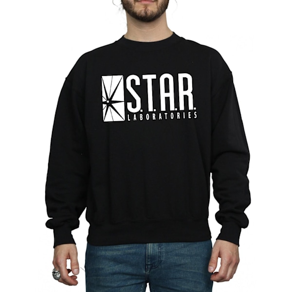 DC Comics Herr The Flash STAR Labs Sweatshirt L Svart Black L