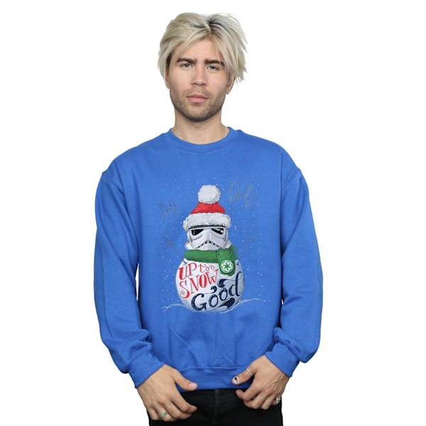 Star Wars Stormtrooper Up To Snow Good Sweatshirt 5XL Royal Blue Royal Blue 5XL