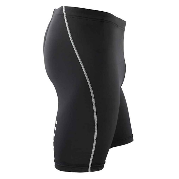Spiro Mens Bodyfit Base Layer Shorts M-L Svart Black M-L