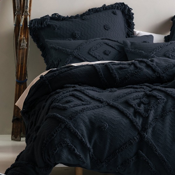 Linen House Adalyn Aztec Påslakan Set Enkelsäng Indigo Blå Indigo Blue Single