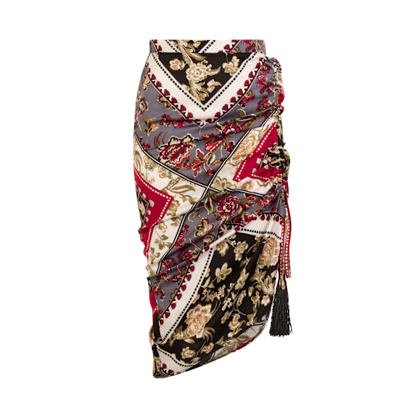 Girls On Film Dam/Kvinnor Believe Me Ruched Kjolen 10 UK Multi Multicoloured 10 UK