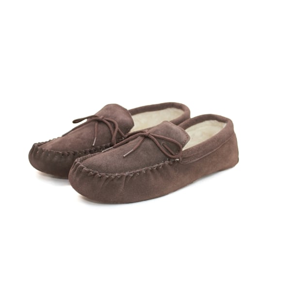 Eastern Counties Leather Unisex Yllebland Mjuka Sulor Mokasiner Chocolate 14 UK