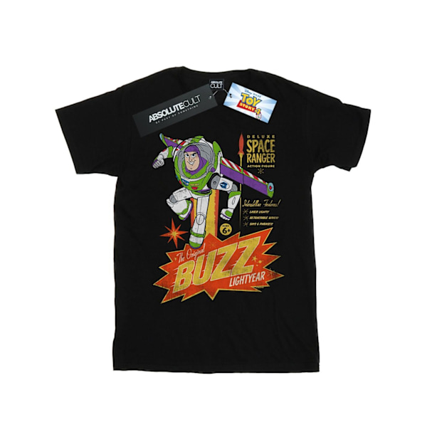 Disney Girls Toy Story 4 Den Originale Buzz Lightyear Bomull T-S Black 9-11 Years