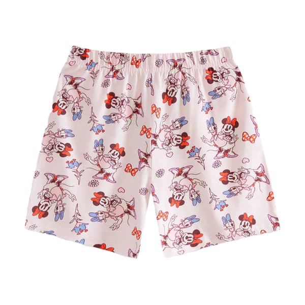 Disney Flickor Minnie Mouse Kort Pyjamasset (2-pack) 4-5 År Multicoloured Print 4-5 Years