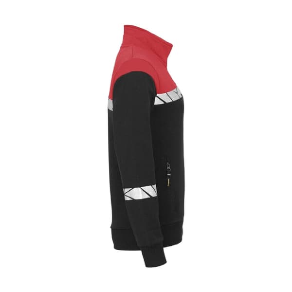 Projob Dam Progression 7105 Reflex Tröja M Svart Black/Red M